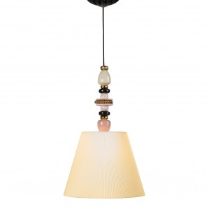 Подвесная лампа (розовый / золотой) 170 х 45см