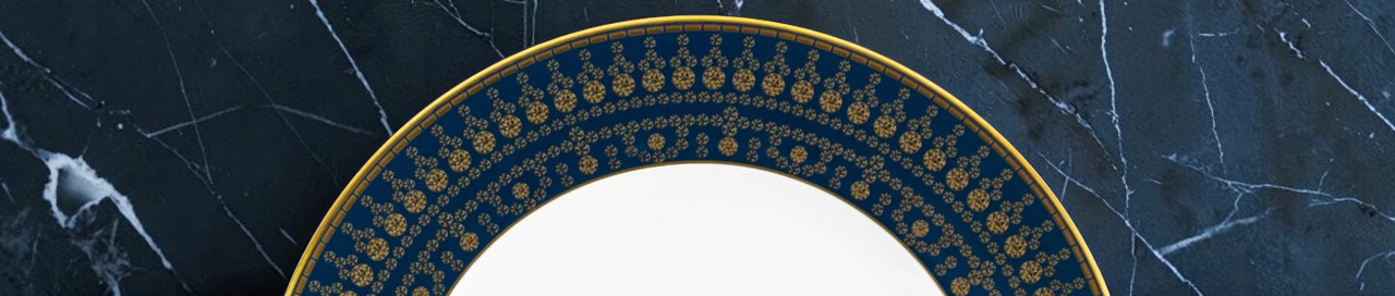 Tiara Bleu de Prusse Or