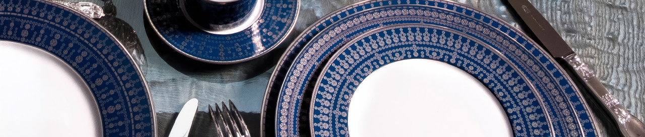 Tiara Bleu de Prusse Platin