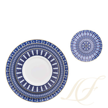Тарелка главная 27см, 2шт. коллекции Arcadia Blue бренда Baccarat