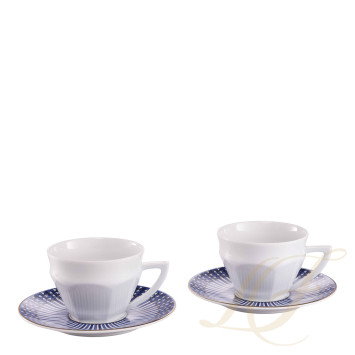 Чашка чайная с блюдцем, 2шт. 220мл коллекции Arcadia Talleyrand Blue бренда Baccarat