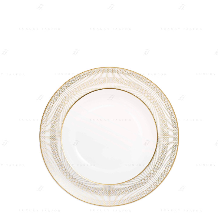 Тарелка суповая 23см, 2шт. коллекции Arcadia Gold бренда Baccarat