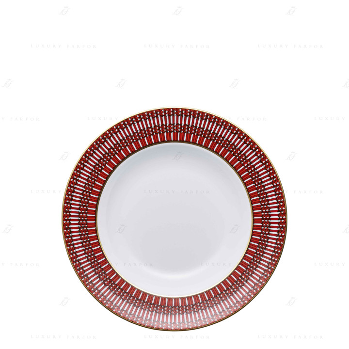Тарелка суповая 23см, 2шт. коллекции Arcadia Red бренда Baccarat