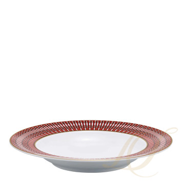 Тарелка суповая 23см, 2шт. коллекции Arcadia Red бренда Baccarat