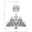 Люстра на 36 свечей 171 x 130см коллекции Zenith Flou бренда Baccarat