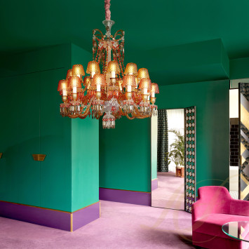 Люстра на 24 свечи 116х110см коллекции Zenith Faunacrystopolis (Лимитированная серия на 50 пред.) бренда Baccarat