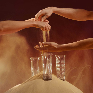 Ваза 18см, 3шт.  коллекции Flora бренда Baccarat