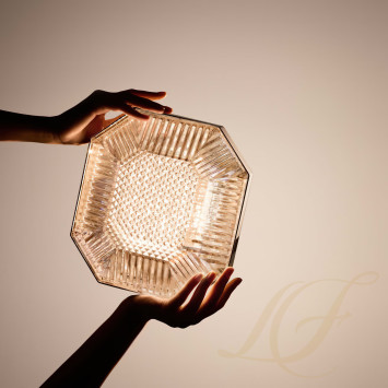 Бра, настенный светильник на 3 лампы коллекции Octogone бренда Baccarat