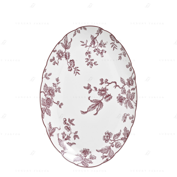 Блюдо овальное 38см коллекции Albertine Prune бренда Bernardaud