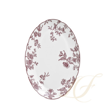 Блюдо овальное 33см коллекции Albertine Prune бренда Bernardaud
