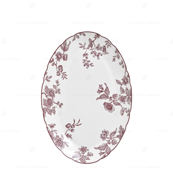 Блюдо овальное 33см коллекции Albertine Prune бренда Bernardaud