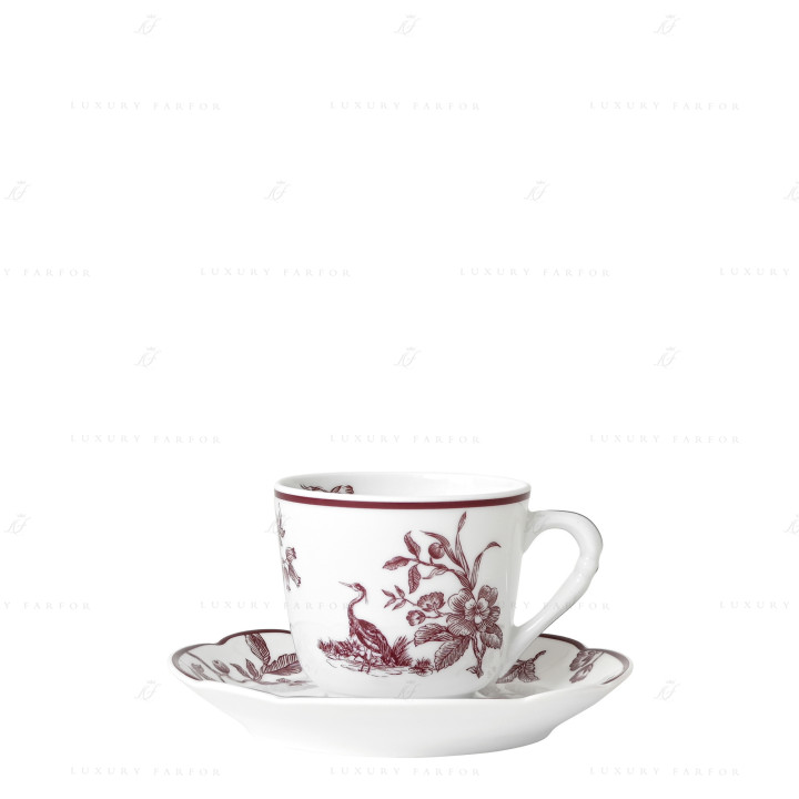 Чашка эспрессо с блюдцем 60мл коллекции Albertine Prune бренда Bernardaud