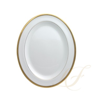 Блюдо овальное 38см коллекции Athena Or бренда Bernardaud