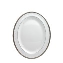 Блюдо овальное 33см коллекции Athena Platine бренда Bernardaud