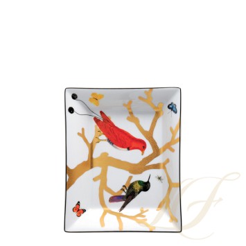 Блюдо прямоугольное 20x16см коллекции Aux Oiseaux бренда Bernardaud