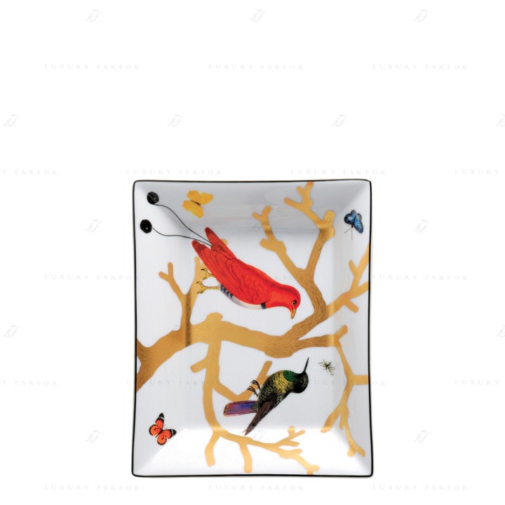 Блюдо прямоугольное 20x16см коллекции Aux Oiseaux бренда Bernardaud