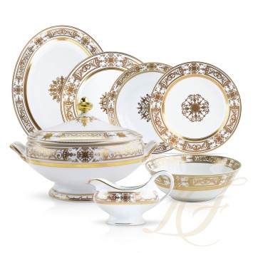 Столовый сервиз на 6 персон коллекции Aux Rois Or бренда Bernardaud