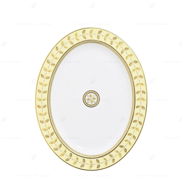 Блюдо овальное 38см коллекции Constance Jaune бренда Bernardaud