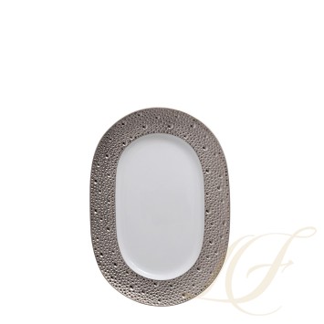 Блюдо для гарнира 21,5x15см коллекции Ecume Platine бренда Bernardaud