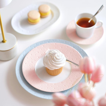 Тарелка главная 26см коллекции Ecume Rose De Coree бренда Bernardaud