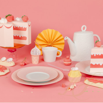 Тарелка закусочная 21см коллекции Ecume Rose De Coree бренда Bernardaud