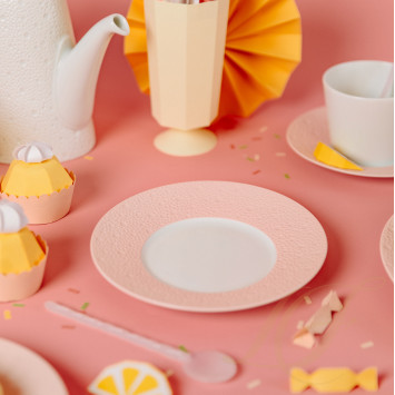 Тарелка десертная 16см коллекции Ecume Rose De Coree бренда Bernardaud