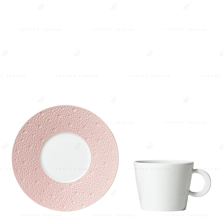 Чашка чайная с блюдцем 170мл коллекции Ecume Rose De Coree бренда Bernardaud