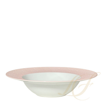 Тарелка суповая 22,5см коллекции Ecume Rose De Coree бренда Bernardaud