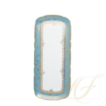 Блюдо для пирога 37см коллекции Eden Turquoise бренда Bernardaud