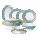 Столовый сервиз на 6 персон коллекции Eden Turquoise бренда Bernardaud