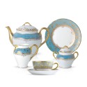 Чайный сервиз на 6 персон коллекции Eden Turquoise бренда Bernardaud