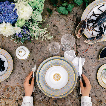 Чайный сервиз на 6 персон коллекции Elysee бренда Bernardaud