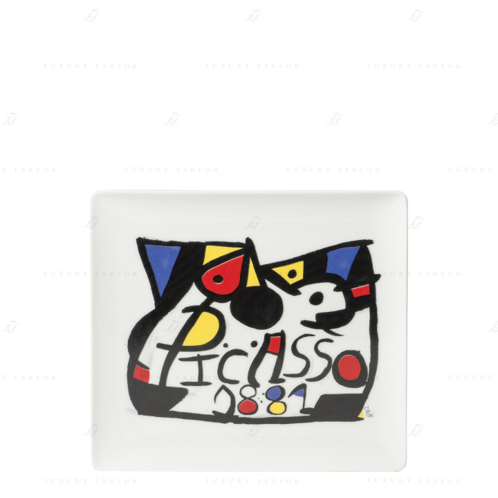 Чаша прямоугольная 22x19,5см коллекции Hommage A Picasso De - Joan Miro бренда Bernardaud