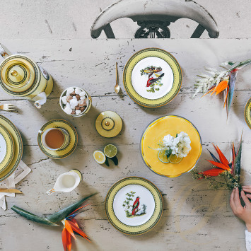 Кофейный сервиз на 6 персон коллекции Jardin Du Roi бренда Bernardaud