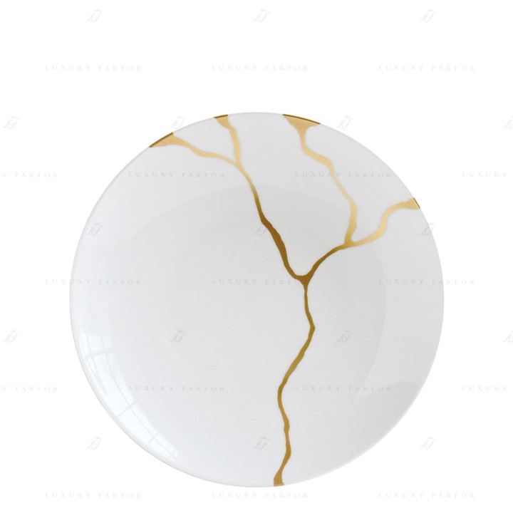 Тарелка глубокая 29см коллекции Kintsugi - Sarkis бренда Bernardaud