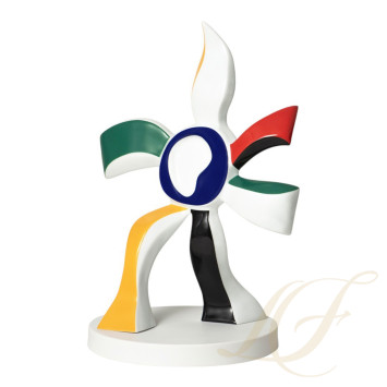 Арт-объект 37,5см коллекции La Fleur Qui Marche Bleu (Лимитированная серия на 199 пред.) бренда Bernardaud