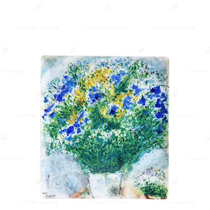 Чаша прямоугольная 26,5х23,5см коллекции Les Bouquets de Fleurs - Marc Chagall бренда Bernardaud