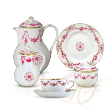 Кофейный сервиз на 6 персон коллекции Louis XV бренда Bernardaud