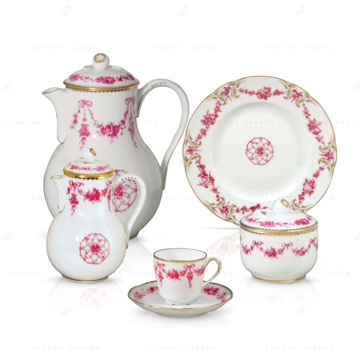 Кофейный сервиз на 6 персон коллекции Louis XV бренда Bernardaud