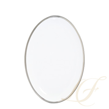 Блюдо овальное 38см коллекции Maille Platine бренда Bernardaud