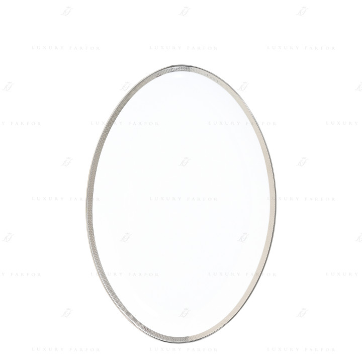 Блюдо овальное 33см коллекции Maille Platine бренда Bernardaud