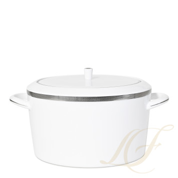 Супница 2л коллекции Maille Platine бренда Bernardaud