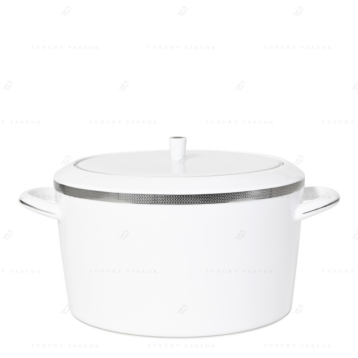 Супница 2л коллекции Maille Platine бренда Bernardaud