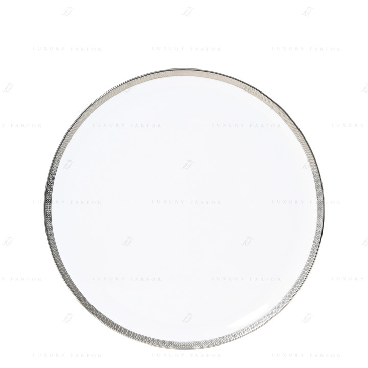 Тарелка тортовая 31,5см коллекции Maille Platine бренда Bernardaud