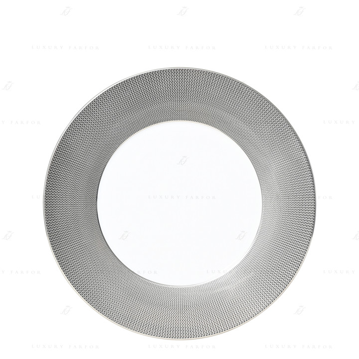 Тарелка подстановочная 31,5см коллекции Maille Platine бренда Bernardaud