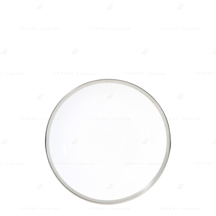 Тарелка суповая 19см коллекции Maille Platine бренда Bernardaud