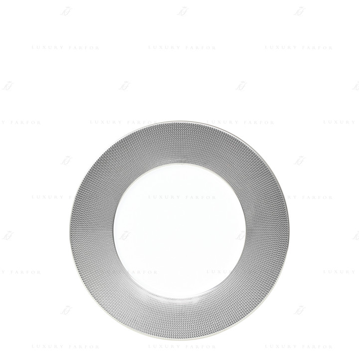 Тарелка закусочная 21см коллекции Maille Platine бренда Bernardaud