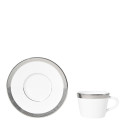 Чашка эспрессо с блюдцем 100мл коллекции Maille Platine бренда Bernardaud
