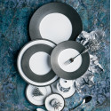 Чашка чайная с блюдцем 130мл коллекции Maille Platine бренда Bernardaud