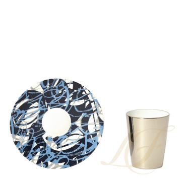 Чашка эспрессо с блюдцем, 2шт. 70мл коллекции Nuit des Esprits II - Mehdi Qotbi бренда Bernardaud